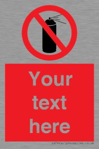 Custom prohibition no aerosol